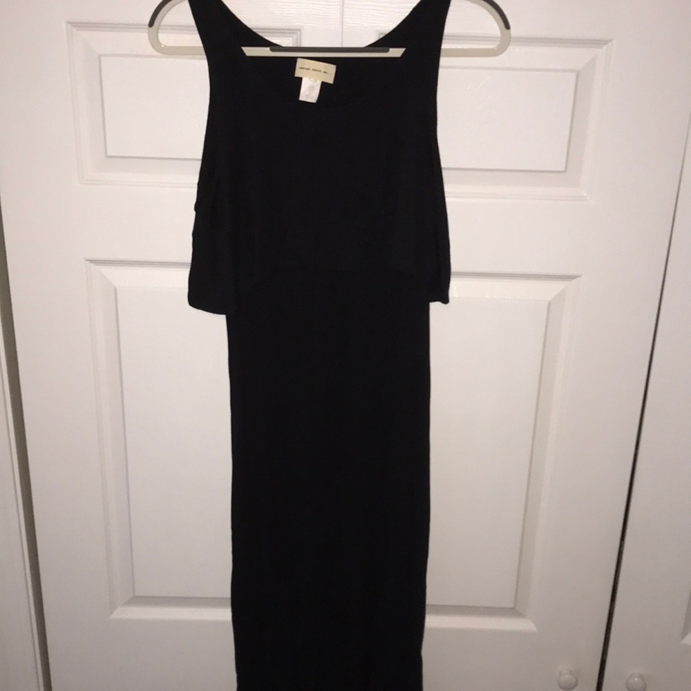 Black maxi dress